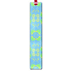 Floral Folk Damask Pattern Fantasy Flowers  Large Book Marks by Eskimos