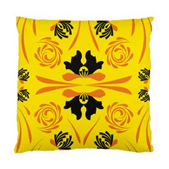 Floral Folk Damask Pattern Fantasy Flowers  Standard Cushion Case (two Sides) by Eskimos