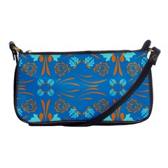 Floral Folk Damask Pattern Fantasy Flowers  Shoulder Clutch Bag by Eskimos