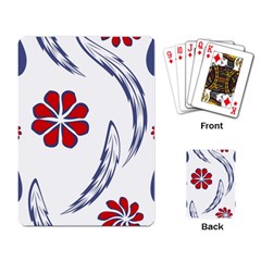 Folk Flowers Print Floral Pattern Ethnic Art Playing Cards Single Design (rectangle) by Eskimos