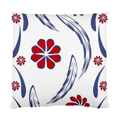 Folk Flowers Print Floral Pattern Ethnic Art Standard Cushion Case (two Sides) by Eskimos