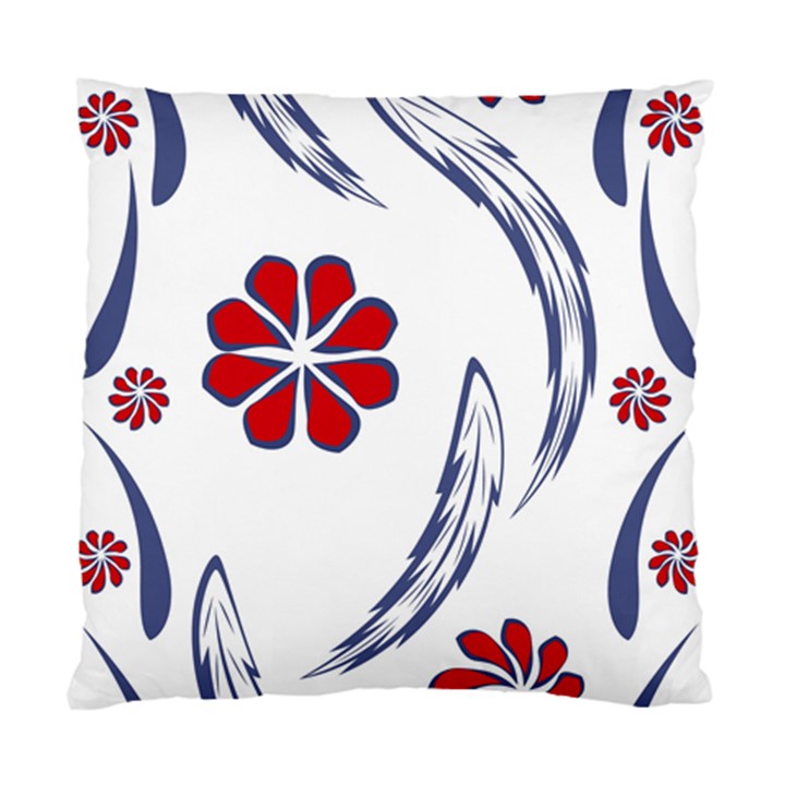 Folk flowers print Floral pattern Ethnic art Standard Cushion Case (Two Sides)
