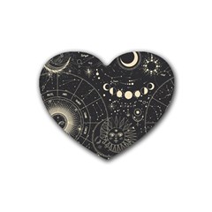 Magic-patterns Rubber Coaster (heart) by CoshaArt