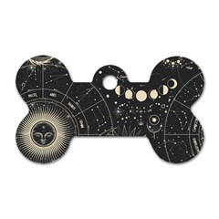 Magic-patterns Dog Tag Bone (two Sides) by CoshaArt