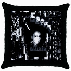 Mrn Echo Throw Pillow Case (black) by MRNStudios