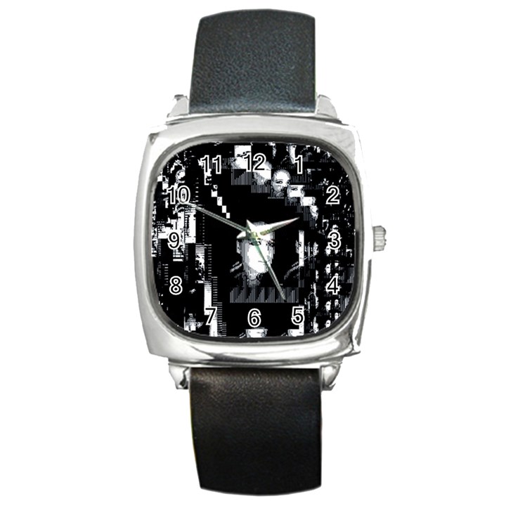 Mrn Echo Square Metal Watch