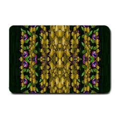 Fanciful Fantasy Flower Forest Small Doormat  by pepitasart