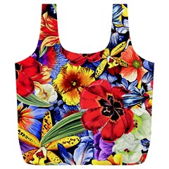 Flower Pattern Full Print Recycle Bag (xl) by CoshaArt