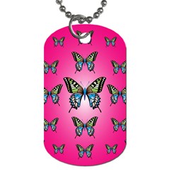 Butterfly Dog Tag (two Sides)