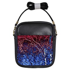 Autumn Fractal Forest Background Girls Sling Bag by Amaryn4rt