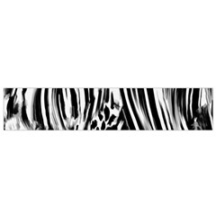 Zebra Leopard Black 7000 Small Flano Scarf by MickiRedd