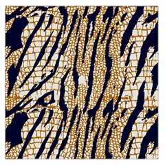 Tiger Snake Black 7000 Large Satin Scarf (square) by MickiRedd