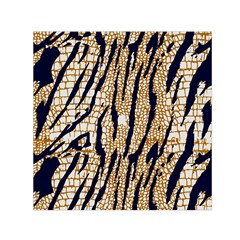 Tiger Snake Black 7000 Small Satin Scarf (square) by MickiRedd