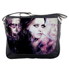 Sakura Girl Messenger Bag by MRNStudios