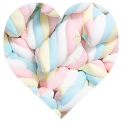 Rainbow-cake-layers Marshmallow-candy-texture Wooden Puzzle Heart by jellybeansanddinosaurs