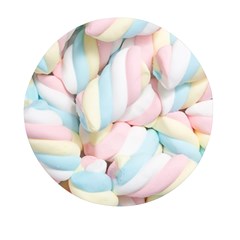 Rainbow-cake-layers Marshmallow-candy-texture Mini Round Pill Box (pack Of 5) by jellybeansanddinosaurs