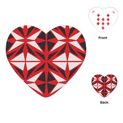 Abstract Pattern Geometric Backgrounds   Playing Cards Single Design (heart)