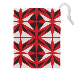 Abstract Pattern Geometric Backgrounds   Drawstring Pouch (5xl)