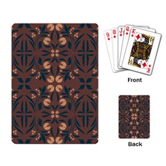 Floral Folk Damask Pattern  Playing Cards Single Design (rectangle)