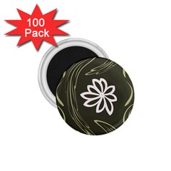 Folk flowers print Floral pattern Ethnic art 1.75  Magnets (100 pack) 