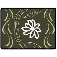 Folk flowers print Floral pattern Ethnic art Fleece Blanket (Large) 