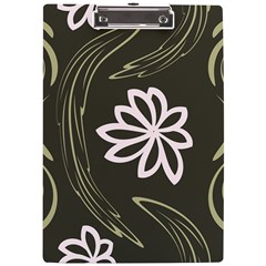 Folk flowers print Floral pattern Ethnic art A4 Clipboard