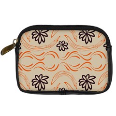 Folk Flowers Print Floral Pattern Ethnic Art Digital Camera Leather Case by Eskimos