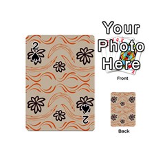 Folk Flowers Print Floral Pattern Ethnic Art Playing Cards 54 Designs (mini) by Eskimos