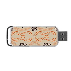 Folk Flowers Print Floral Pattern Ethnic Art Portable Usb Flash (one Side) by Eskimos