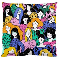 Women Large Cushion Case (one Side) by Sparkle