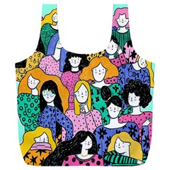 Women Full Print Recycle Bag (XXL)