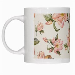 Floral White Mug