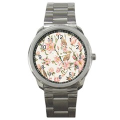 Floral Sport Metal Watch