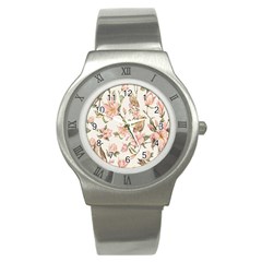 Floral Stainless Steel Watch