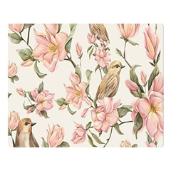 Floral Double Sided Flano Blanket (Large) 