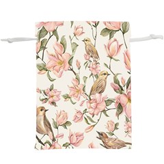 Floral  Lightweight Drawstring Pouch (XL)