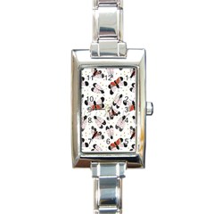 Butterfly Rectangle Italian Charm Watch by Sparkle