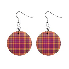 Tartan 9 Mini Button Earrings