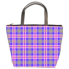 Tartan Purple Bucket Bag by tartantotartanspink2