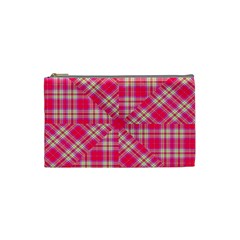 Pink Tartan-10 Cosmetic Bag (small)