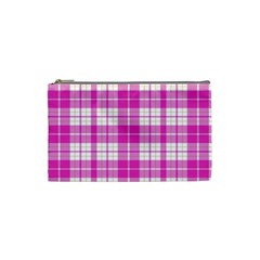 Pink Tartan Cosmetic Bag (small) by tartantotartanspink2