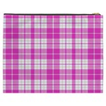 Pink Tartan Cosmetic Bag (XXXL) Back