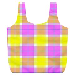 Pink Tartan-8 Full Print Recycle Bag (XXL)