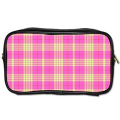 Pink Tartan 4 Toiletries Bag (Two Sides)