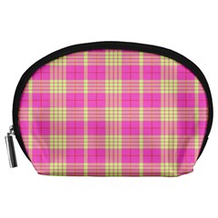 Pink Tartan 4 Accessory Pouch (Large)