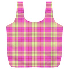 Pink Tartan 4 Full Print Recycle Bag (XXL)