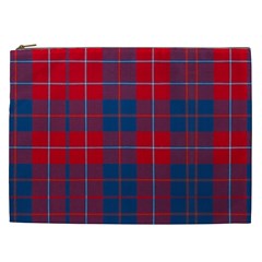 Galloway Red Modern Tartan Cosmetic Bag (xxl) by tartantotartansred2