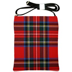 Stewart Royal Modern Tartan Shoulder Sling Bag by tartantotartansred2