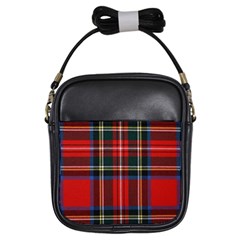 Stewart Royal Modern Tartan Girls Sling Bag by tartantotartansred2