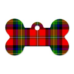 Boyd Tartan Dog Tag Bone (one Side)